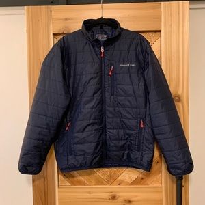 Vineyard Vines Full Zip Puffer Jacket Dark Blue